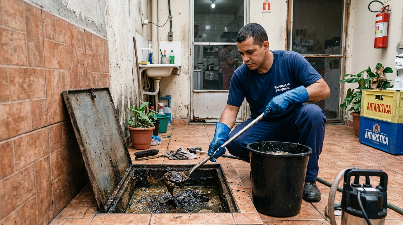 Limpeza de Caixa de Gordura perto de mim em Feira de Santana‑BA